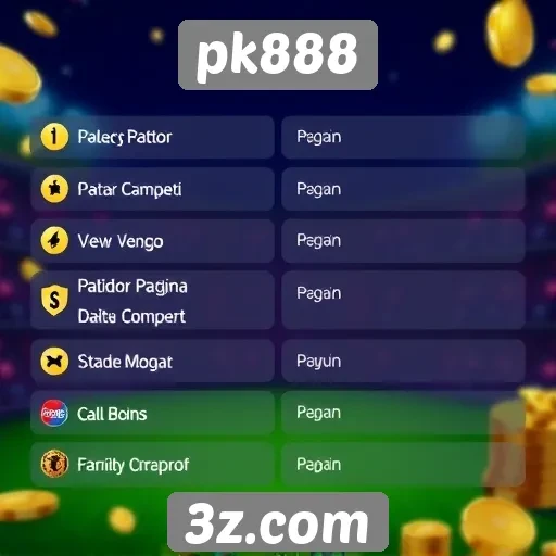 Métodos de pagamento disponíveis no pk888